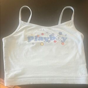 Playboy Pastel Blue Tank Top